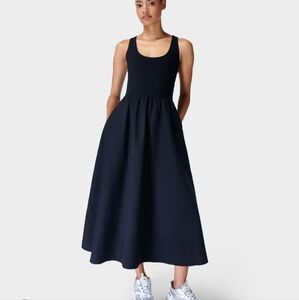 Sweaty Betty Black Midi Dress